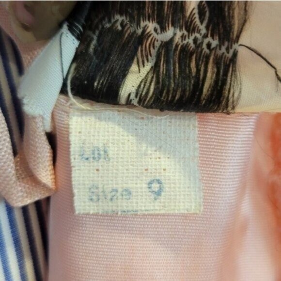 Vintage Jonathan Logan 60's Wool Knit Long Sleeve Dress Pink - Picture 8 of 9